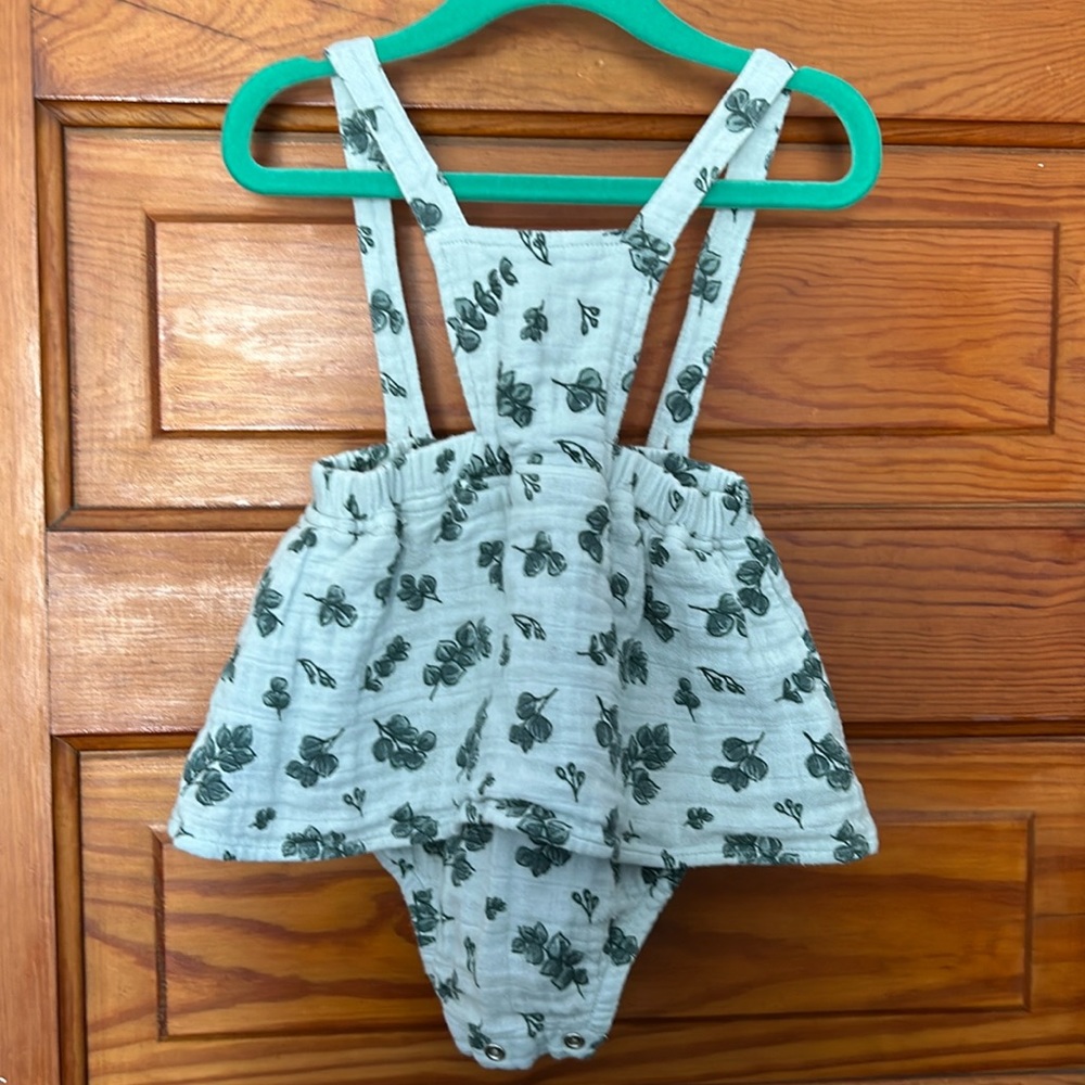 City Mouse Blue Eucalyptus Romper EUC sz 18-24mos